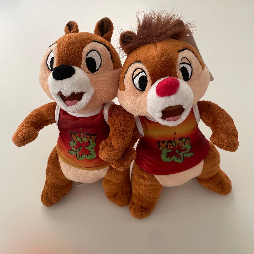 ディズニー アウラニ チップとデール ぬいぐるみハワイ Chip Dale 新品