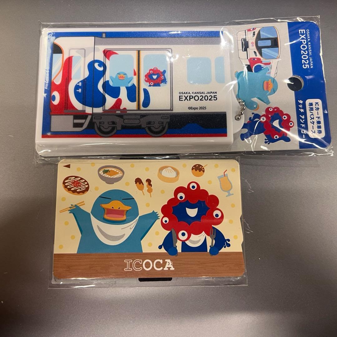 大阪・関西万博限定 オリジナル ミャクミャク ICOCA + パスケース