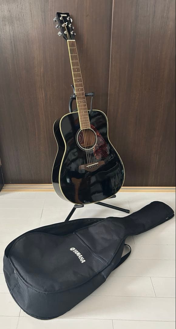 Yamaha FG720S アコースティックギター ブラック ギターケース付き