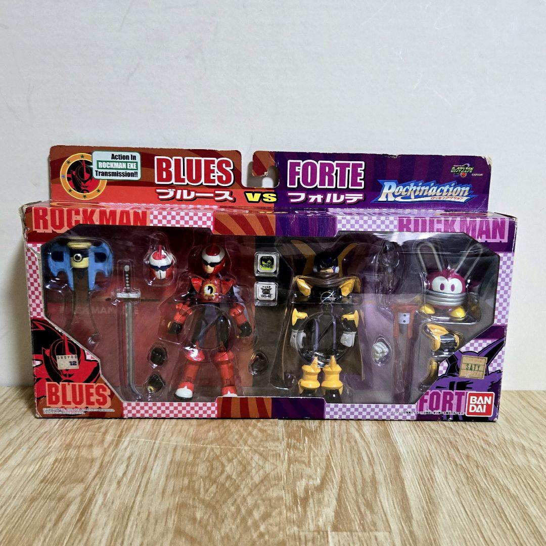 ロックマンエグゼ　ロッキンアクション　ブルース　フォルテ　フィギュア