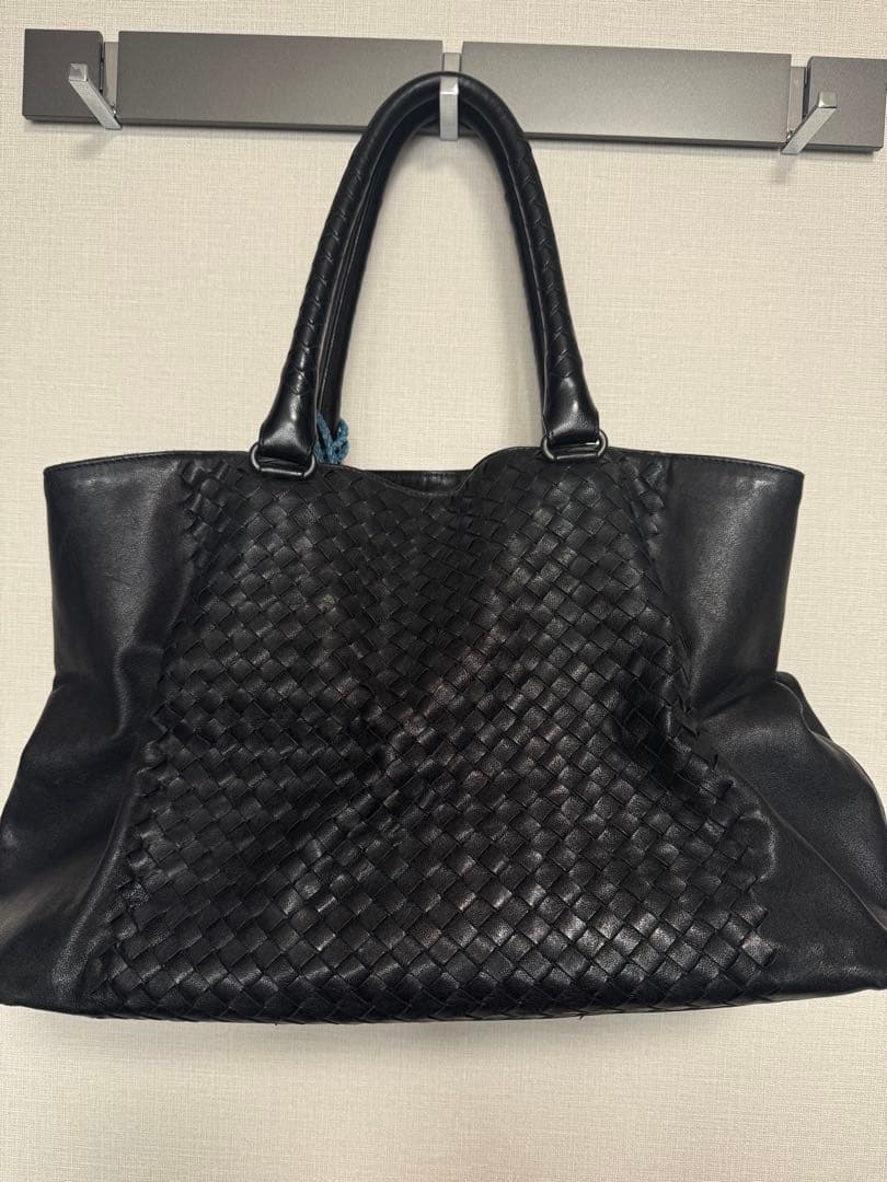 ボッテガヴェネタ　ブラック編み込みトートバッグ　正規品