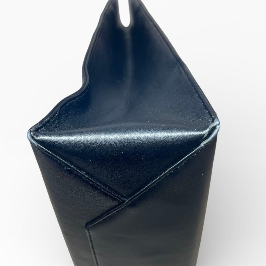 DIESEL ブラック レザートートバッグ 3D ショッパー 2wey tote - メルカリ