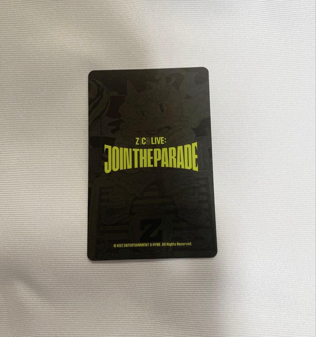 ZICO トレカ ZICO LIVEJOIN THE PARADE ジコトレカ - メルカリ