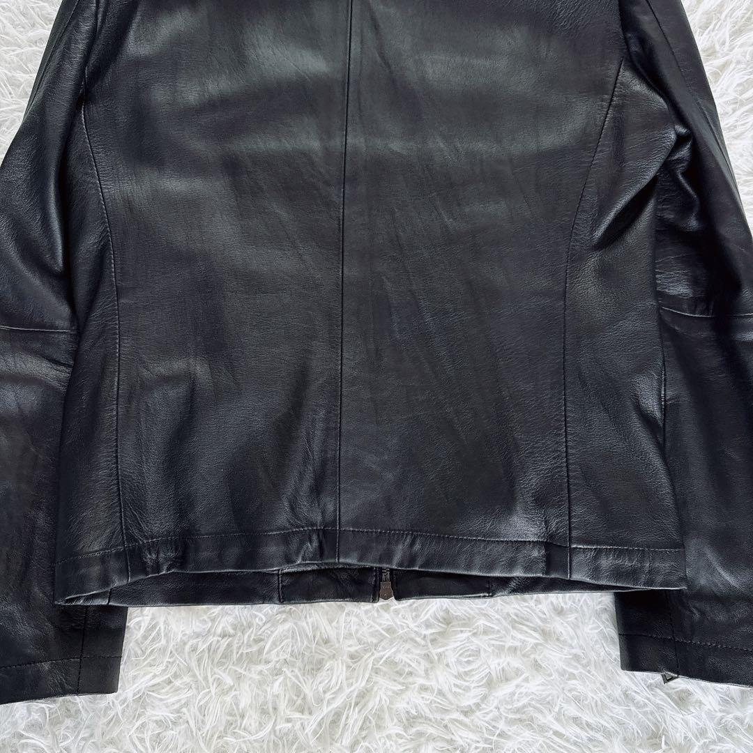 EPOCA UOMO】シングルライダース 羊革 ブラック 46サイズ - メルカリ