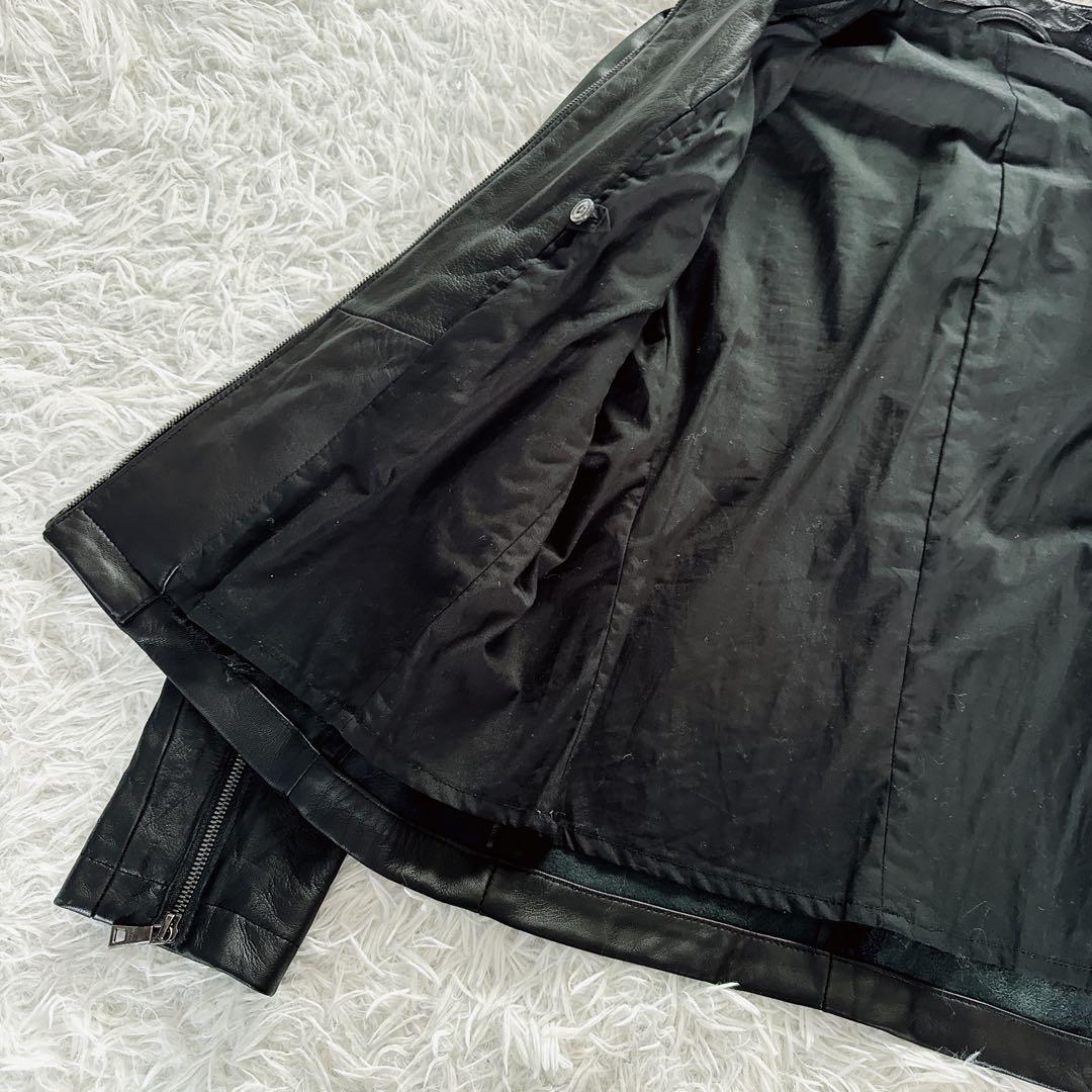 EPOCA UOMO】シングルライダース 羊革 ブラック 46サイズ - メルカリ