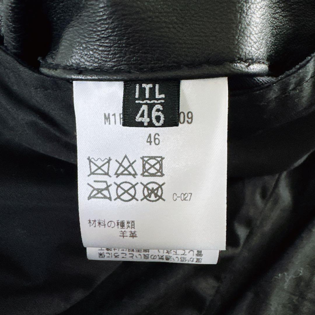 EPOCA UOMO】シングルライダース 羊革 ブラック 46サイズ - メルカリ