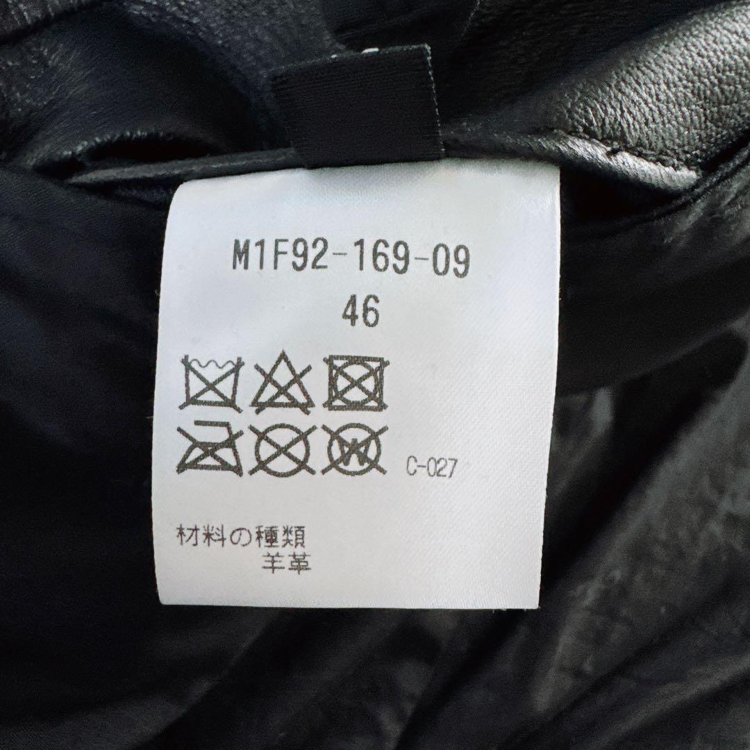 EPOCA UOMO】シングルライダース 羊革 ブラック 46サイズ - メルカリ