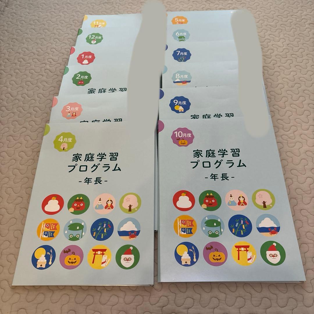 伸芽会　小学校受験　家庭学習プログラム　年長 12冊セット 伸芽会 家庭学習プログラム 年長 - メルカリ