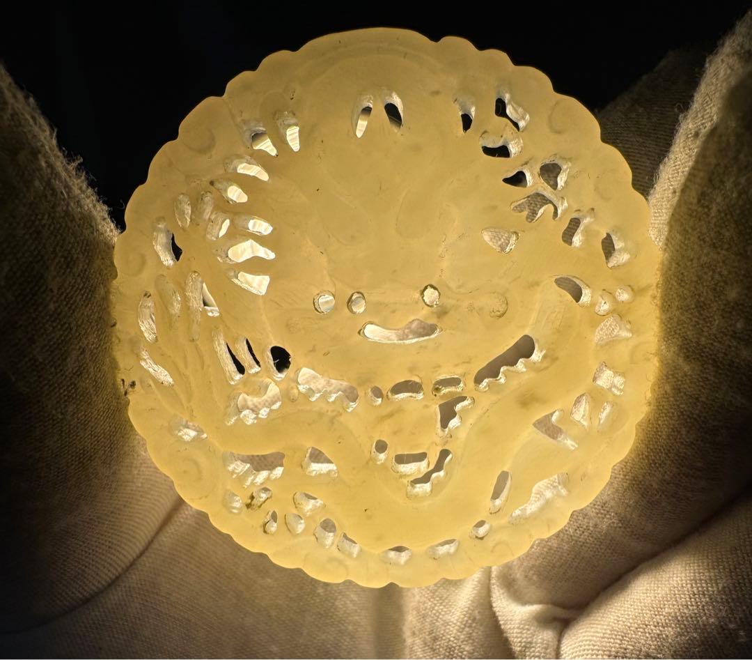 龍ドラゴン 天然石古砡 砡製物 和田玉 清時代/明代中国古美術骨董 収蔵品