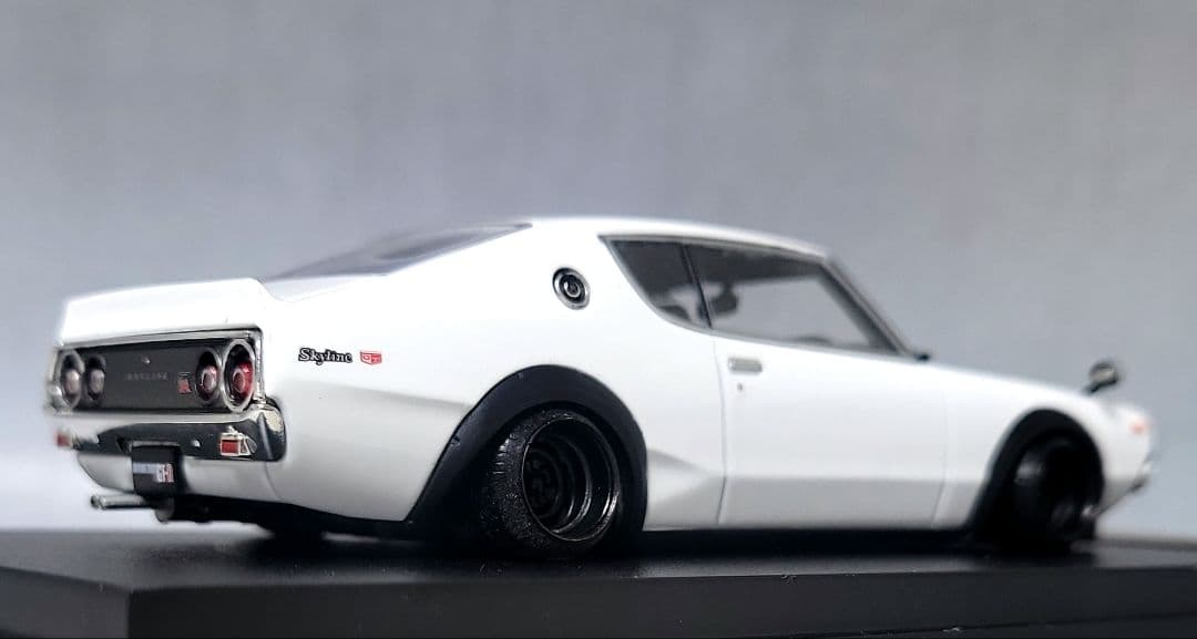 1/43　スカイライン改　ケンメリ2Dr　鉄っちん加工ホイール　アルミ製　深リム