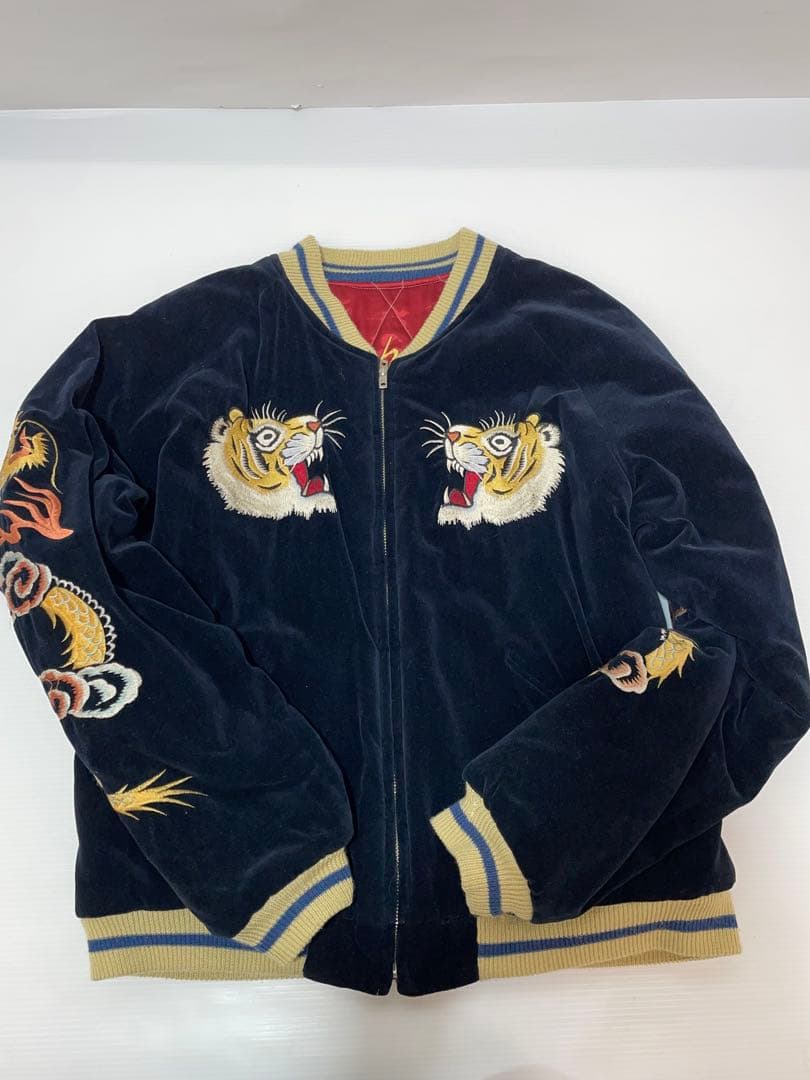 knmen129-0702 テーラー東洋　リバーシブルスカジャン　L