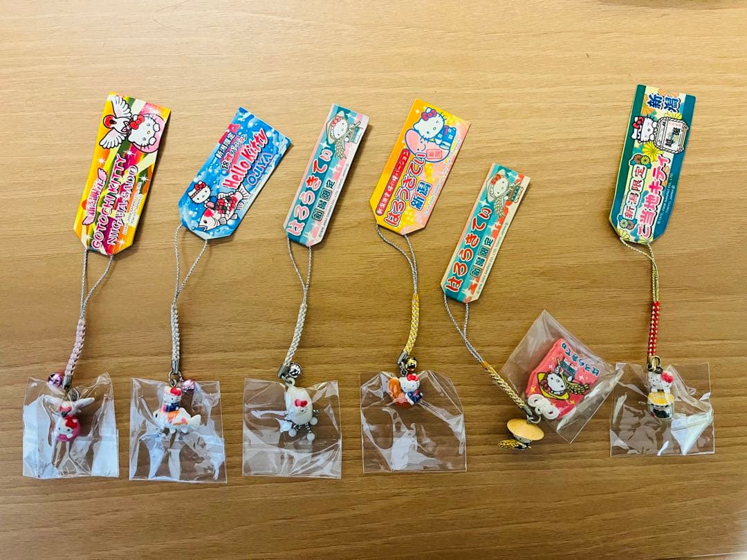 新品未使用/6個】ご当地キティ 新潟限定ver.根付けストラップ まとめ