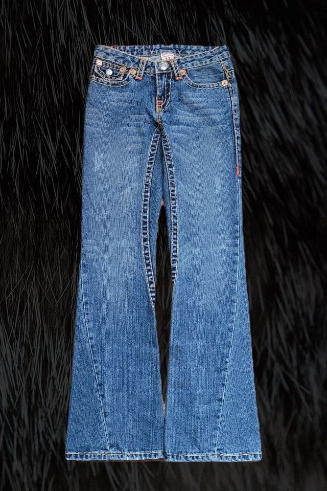 トゥルーレリジョンTrueReligionブーツカットベルボトムフレアデニム26 トゥルーレリジョンTrueReligionブーツカットベルボト厶フレアデニム26