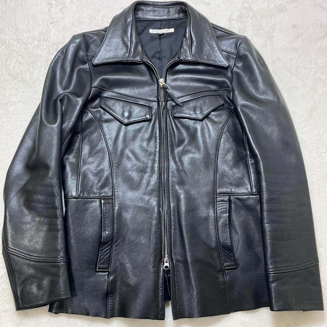 美品 レッドムーン 牛革 カウレザー ライダース レザージャケット ブラック 楽天市場】レザージャケット 上品 カジュアル 本革 牛革 高級