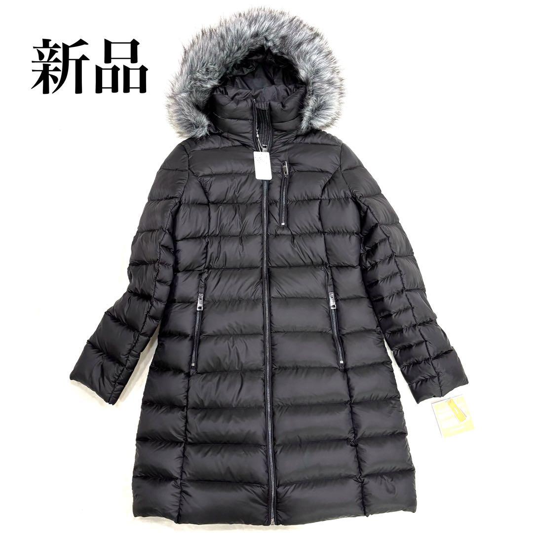 【新品】マイケルマイケルコース　ダウンジャケット　ブラック　フード　ファー