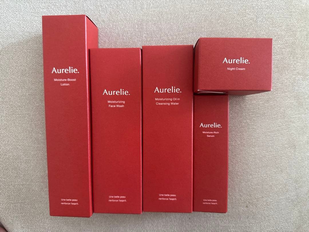 新品☆オレリー【5点セット】クレンジング　洗顔　化粧水　セラム　クリーム