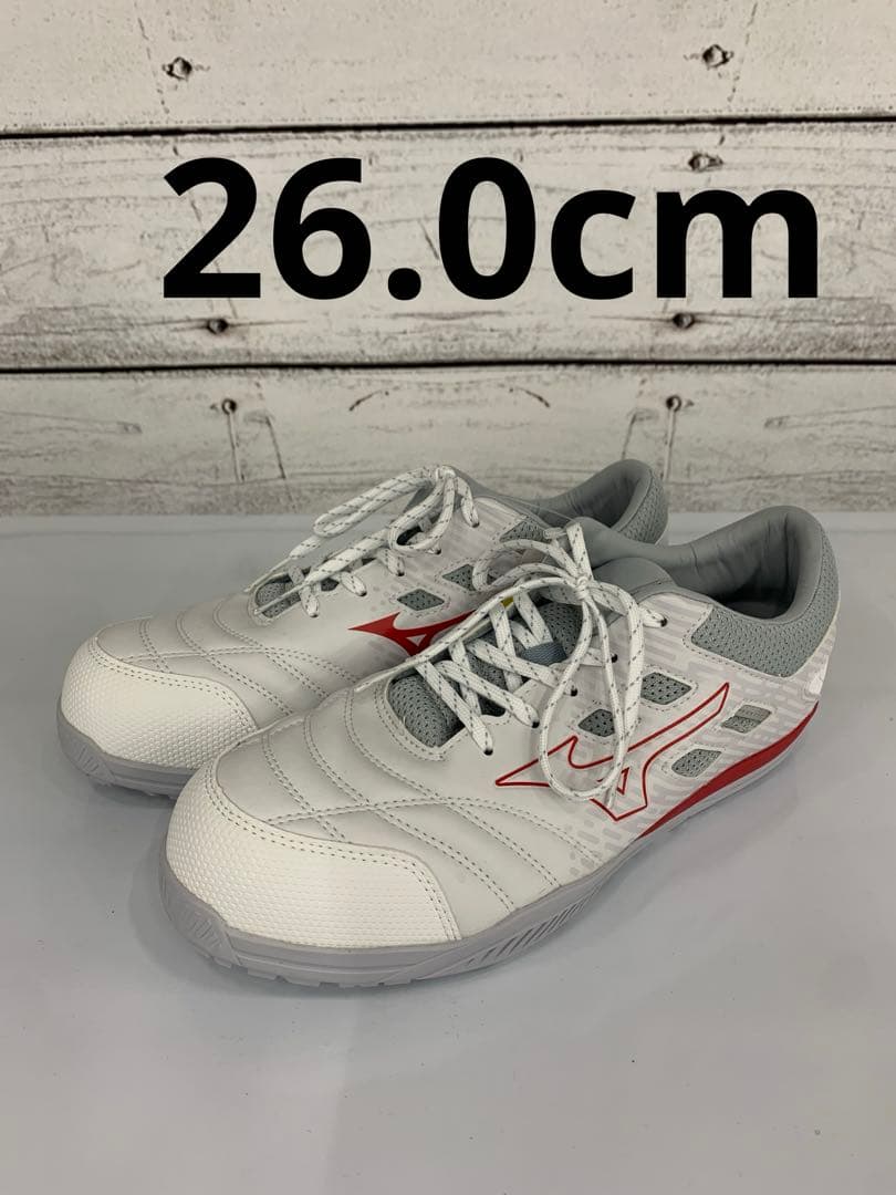 k*i様 ミズノ 安全靴 26.0cm ホワイト