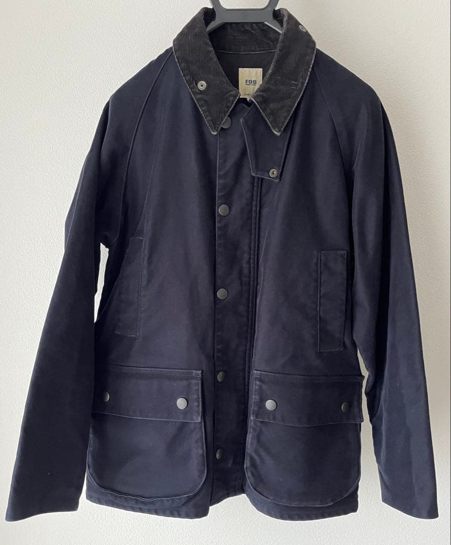 FOB FACTORY ライディングジャケット ネイビー