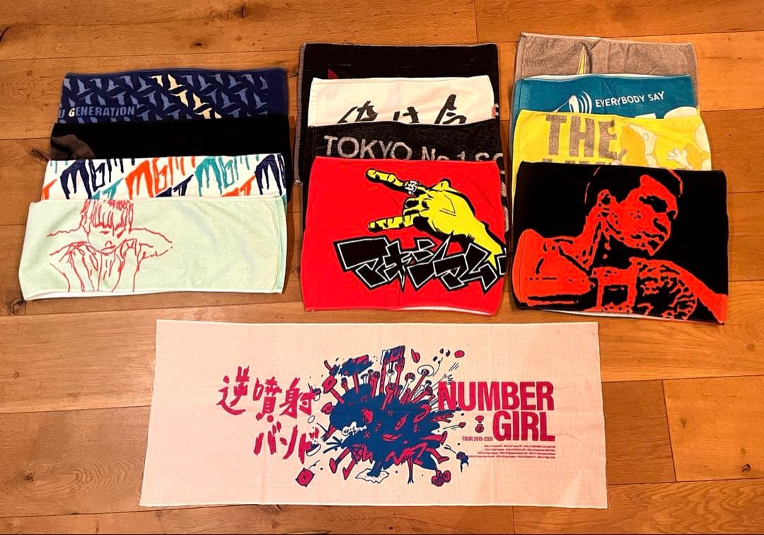 ロック　バンド　タオル　12枚 まとめ　＋　おまけ