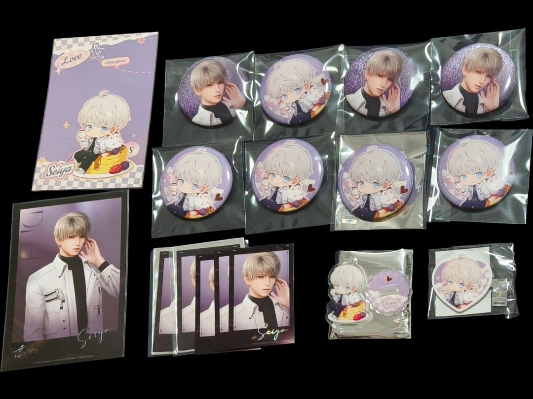 セイヤ スイパラ 缶バッジ アクスタ チェキ風カード クリップ ブロマイド