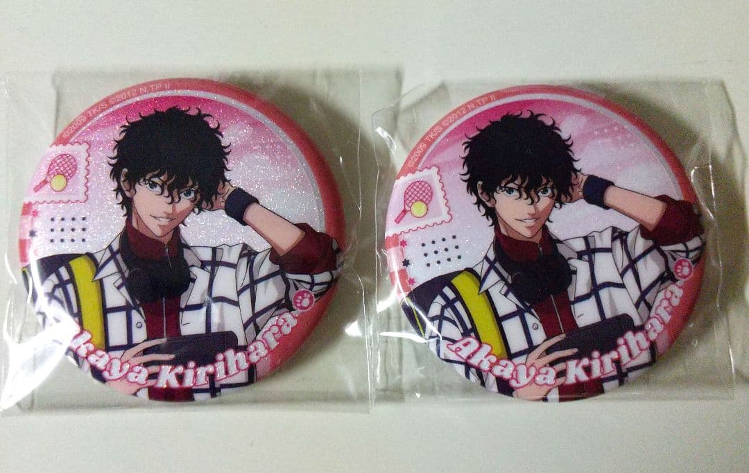 新テニスの王子様 中国限定 with animals 缶バッジ 切原赤也 2点