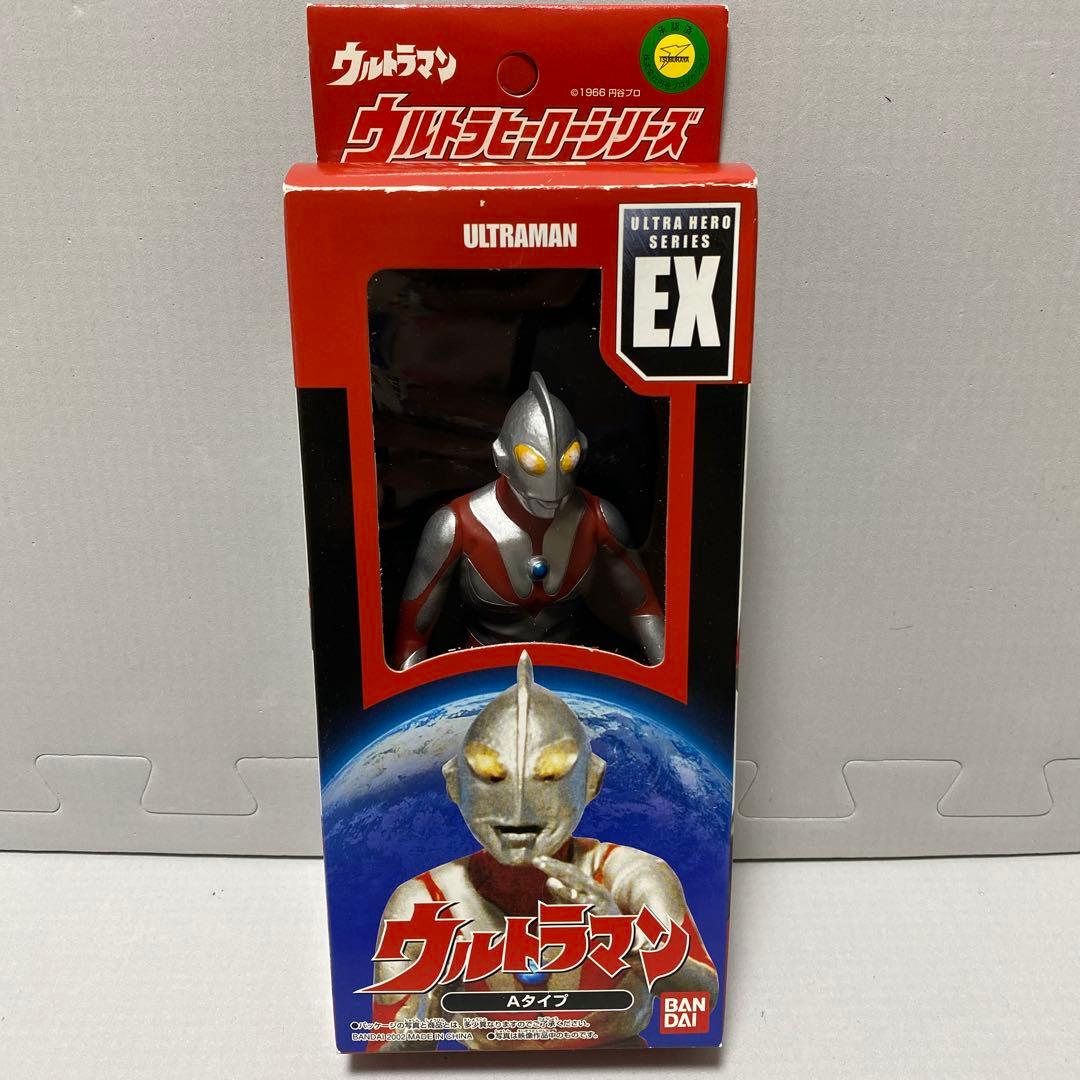 ［美品］ウルトラヒーローシリーズEX　ウルトラマン Aタイプ　ソフビ　カード付き ウルトラヒーローシリーズEX ウルトラマンティガ25周年記念セット
