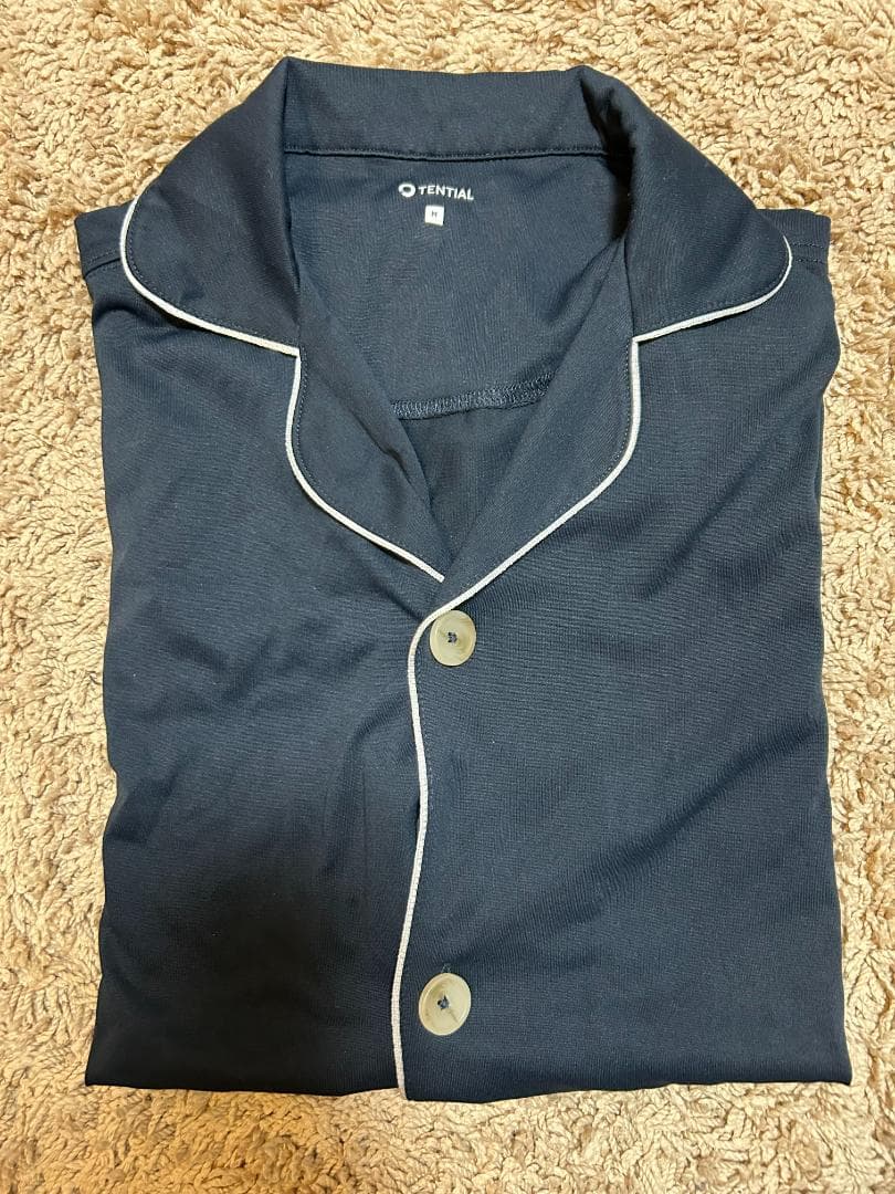 TENTIAL BAKUNE パジャマ M ネイビー 半袖