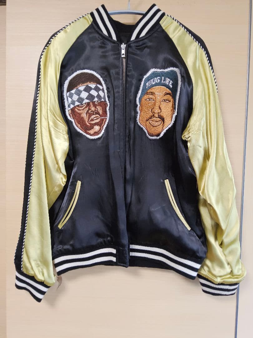 【希少】B.I.G.&2Pac リバーシブル スーベニアジャケット
