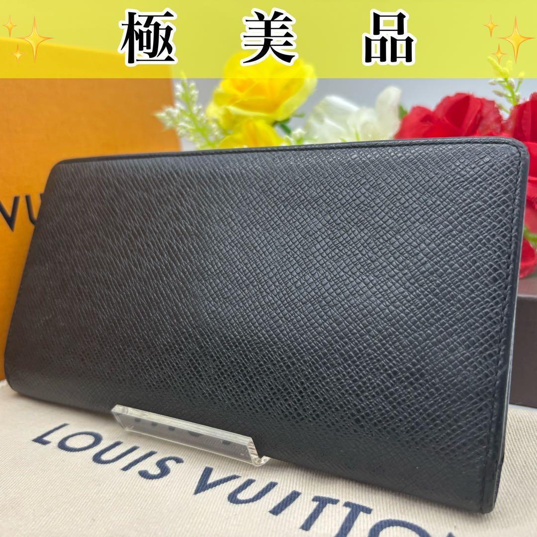 ✨極美品✨ルイヴィトン ポルトフォイユ　ブラザ タイガ ノワール 長財布