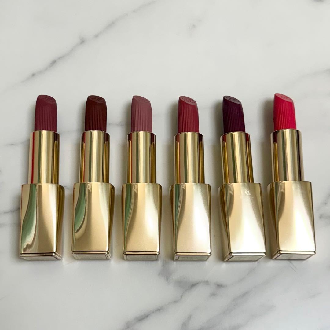6本セット エスティローダー ピュアカラーリップスティック マット クリーム