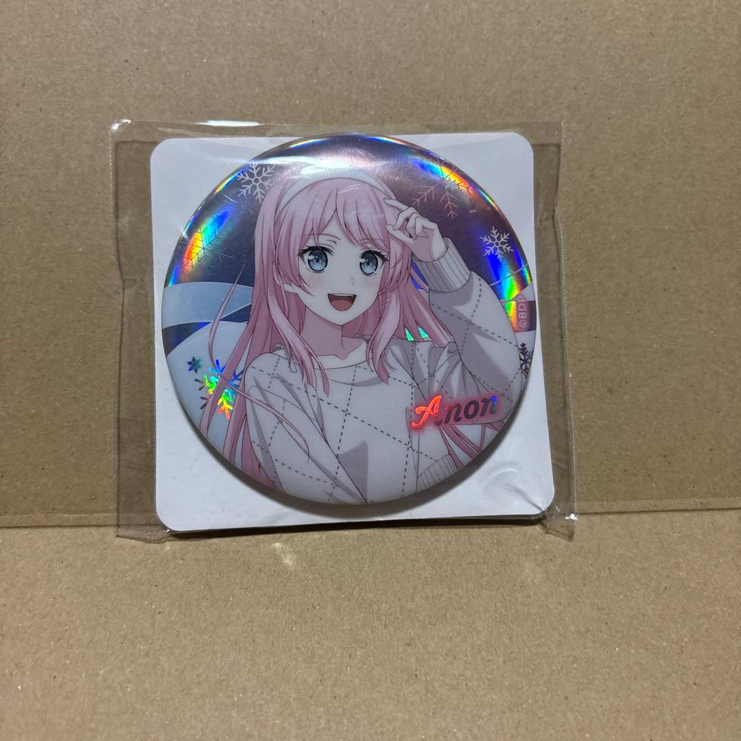 バンドリ オーロラ箔押しビッグ缶バッジ 千早愛音 GiGO限定
