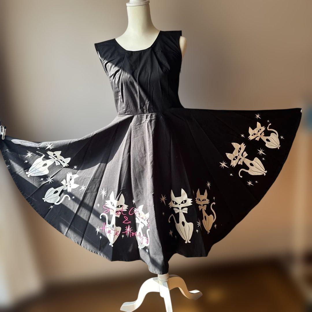 サーキュラーワンピースロカビリー全円ワンピース 楽天市場】サーキュラー ワンピース（サイズ（S/M/L）L）（レディース