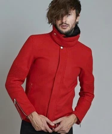 新品未使用　NO.ID ハイネックエコファーライダース　BLZ ブルゾン ハイネックエコファーライダースBLZ – NO ID.