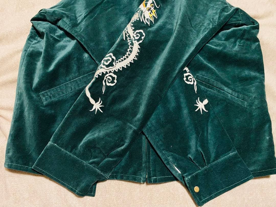 美品 DBEA 未使用 グリーン別珍 虎 日本限定 スカジャン unisex - メルカリ