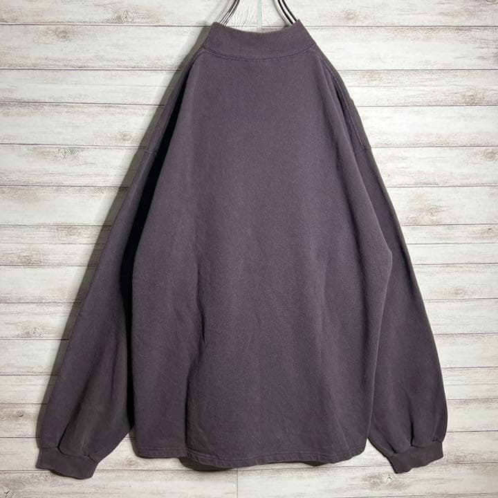 USA製!!】ナイキ ✈︎刺繍ロゴ モックネック 白タグ ゆるだぼ 裏起毛