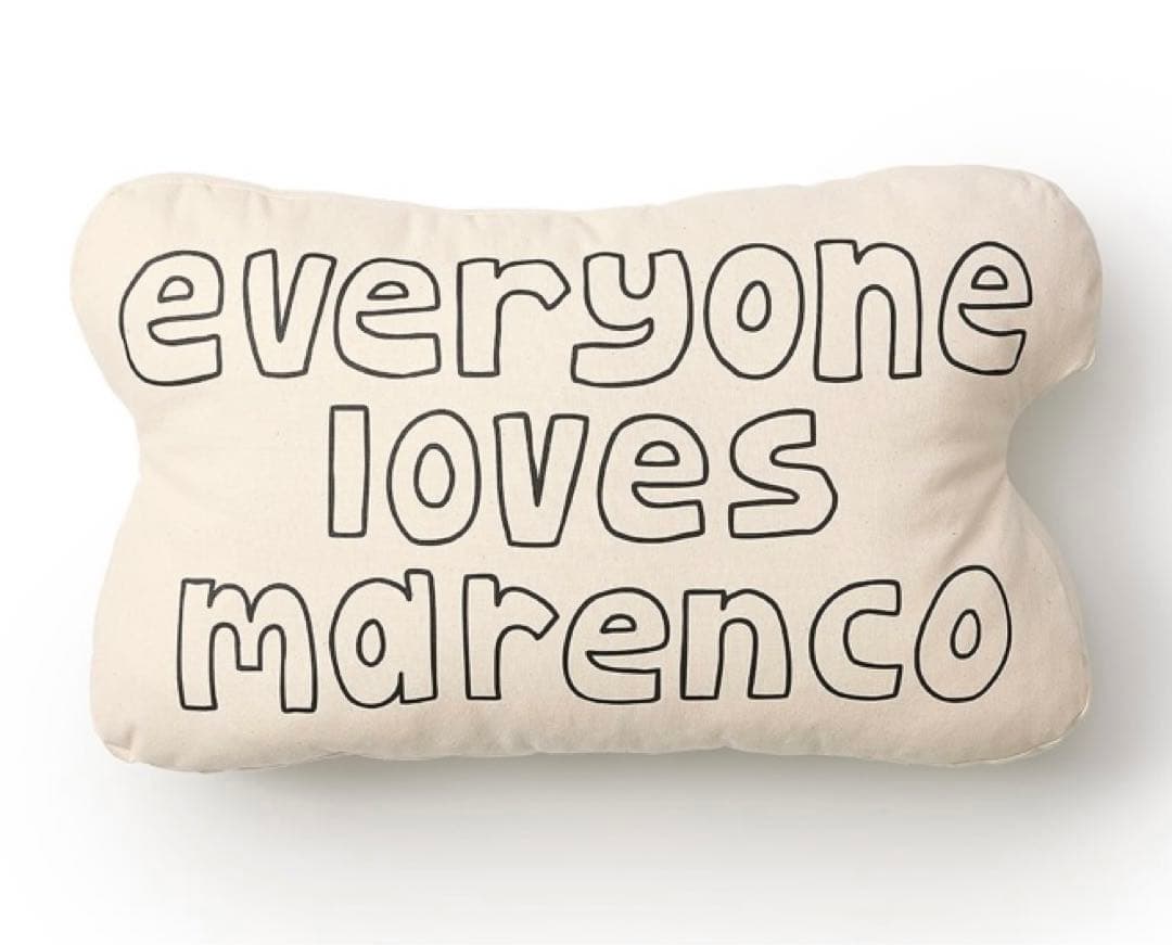 小物 everyone loves MARENCO stamp cushion