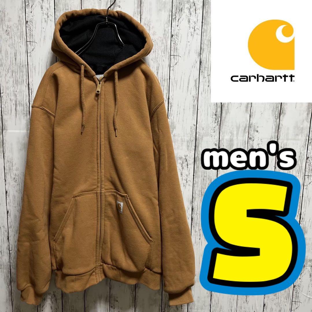 カーハート ジップパーカー ブラウン メンズS - メルカリ