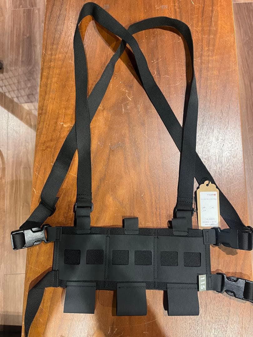 x115xTAYLOR マイクロチェストリグ BK サバゲー装備