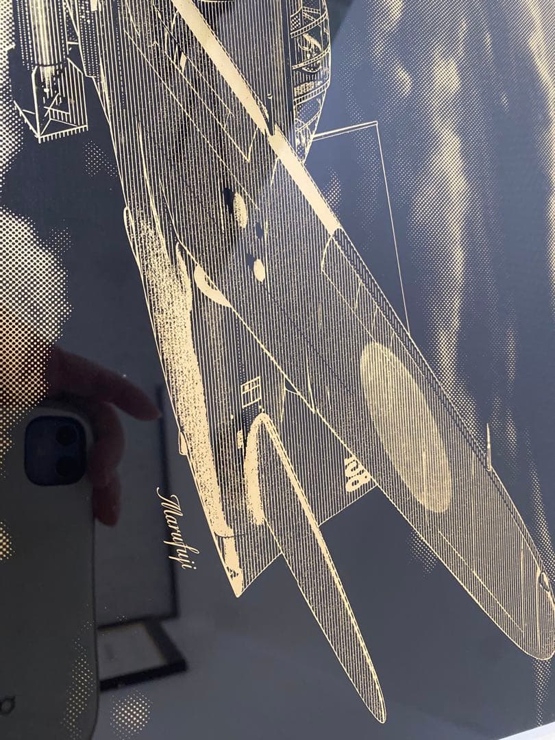 零式艦上戦闘機 アートプリント 金色フレームの通販はau PAY