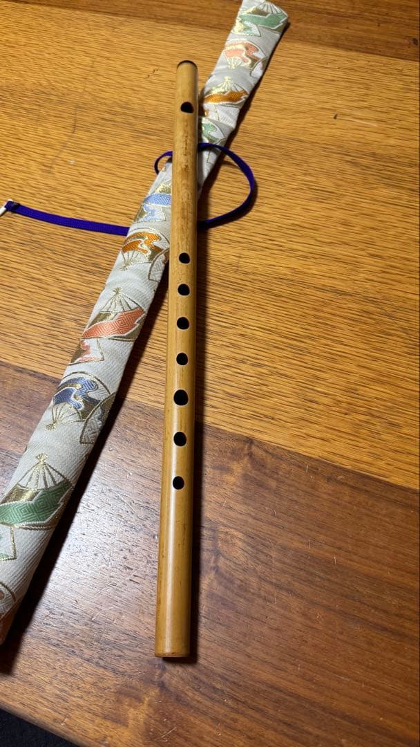 篠笛　㐂月　七穴　四本調子　喜月　唄用