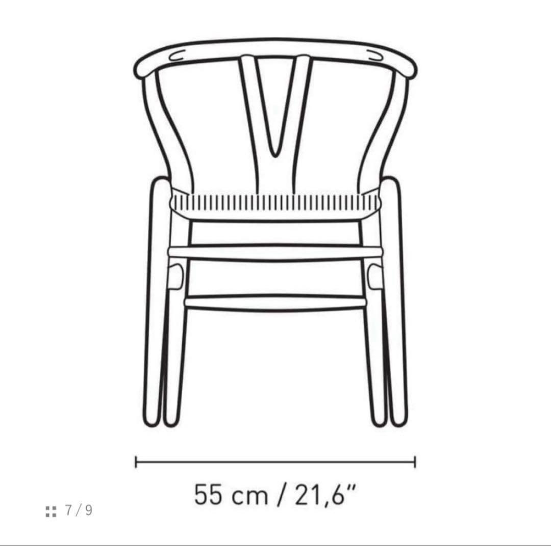 正規品 座面張り替え 70sカールハンセン＆サン CH24 (Yチェア)オーク材