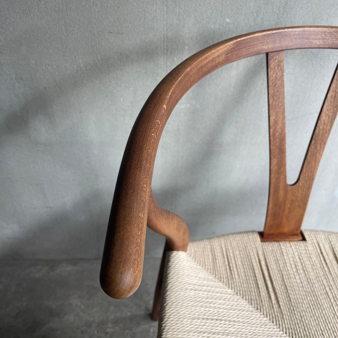 正規品 座面張り替え 70sカールハンセン＆サン CH24 (Yチェア)オーク材