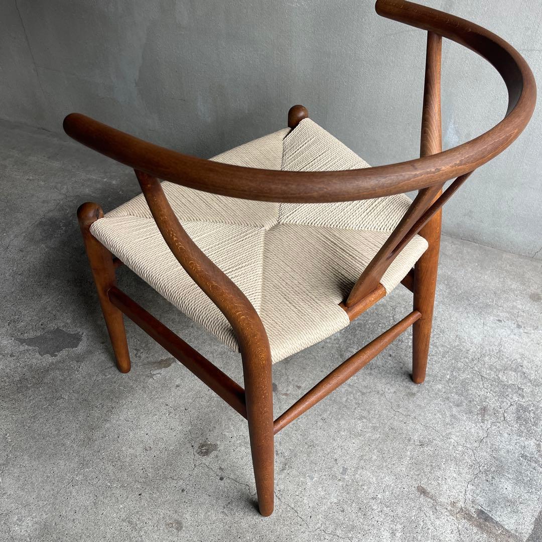 正規品 座面張り替え 70sカールハンセン＆サン CH24 (Yチェア)オーク材