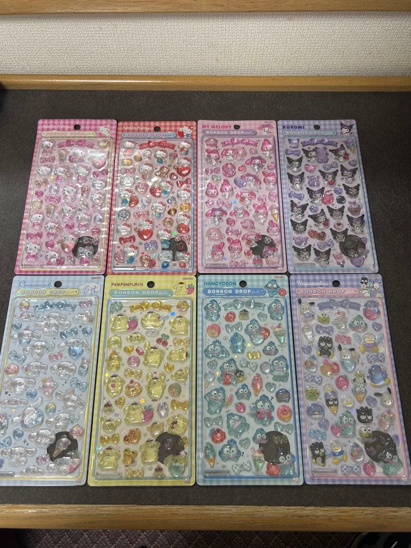 【正規品】サンリオボンボンドロップシール第2弾8枚セット