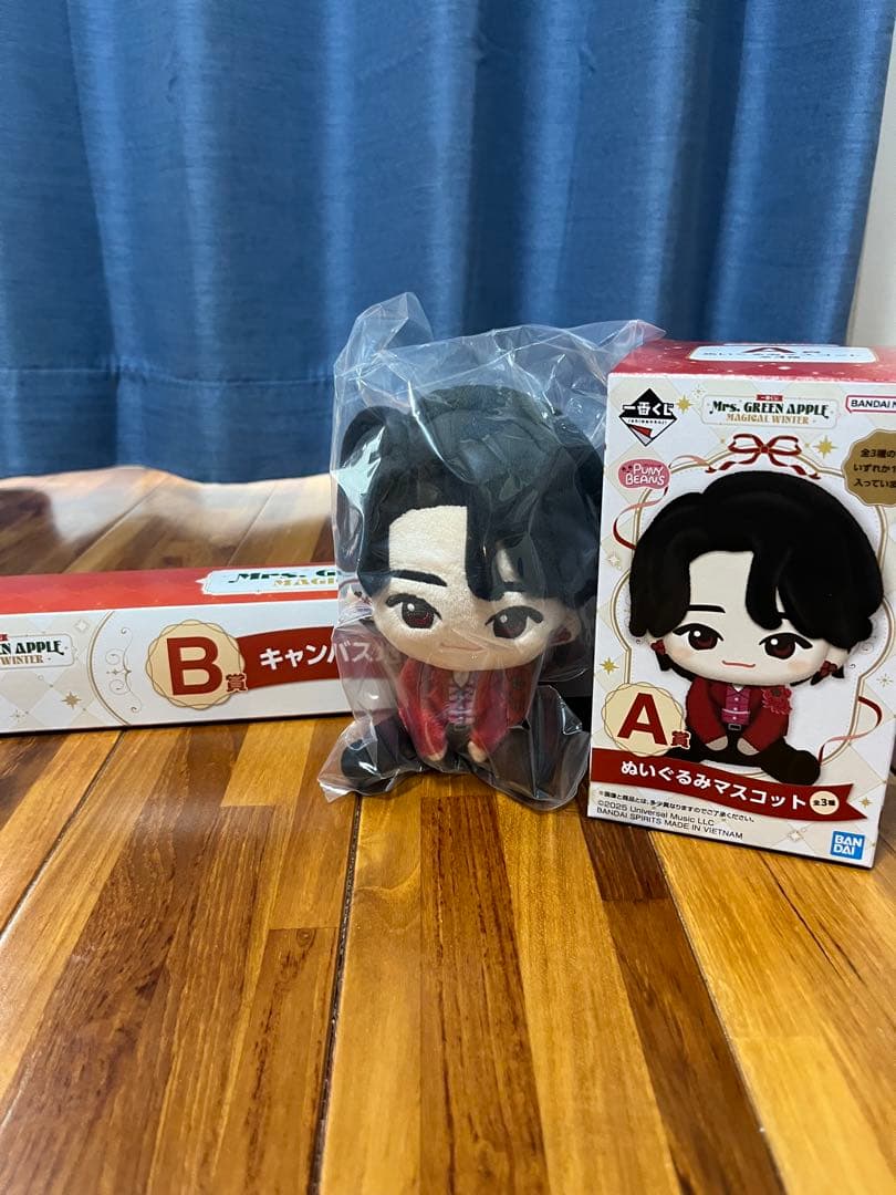 一番くじ　Mrs. GREEN APPLE A賞　ぬいぐるみ　大森元貴 B賞