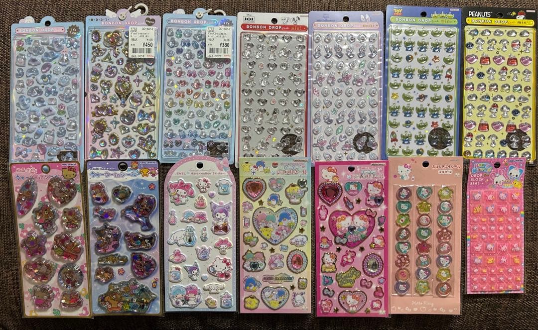 ボンボンドロップシールなど正規品14枚まとめ売り
