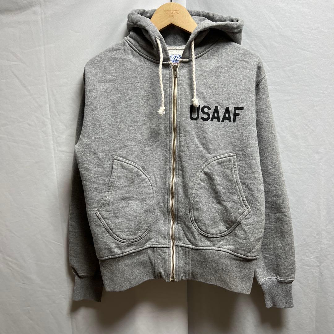 旧REALMcCOYS 旧マッコイズ　ジップアップパーカー　USAAF M