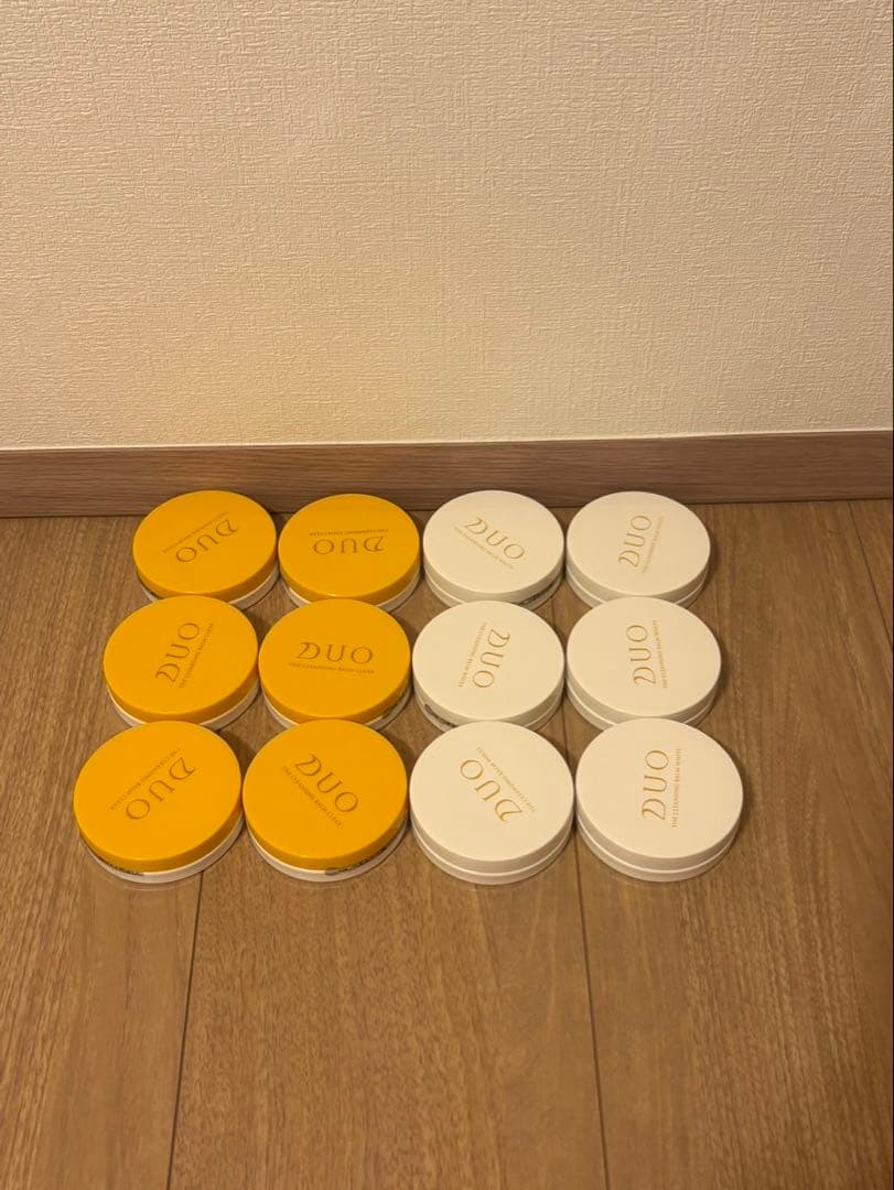 DUO デュオ　合計12個　　クリア18g 6個＋ホワイト18g 6個