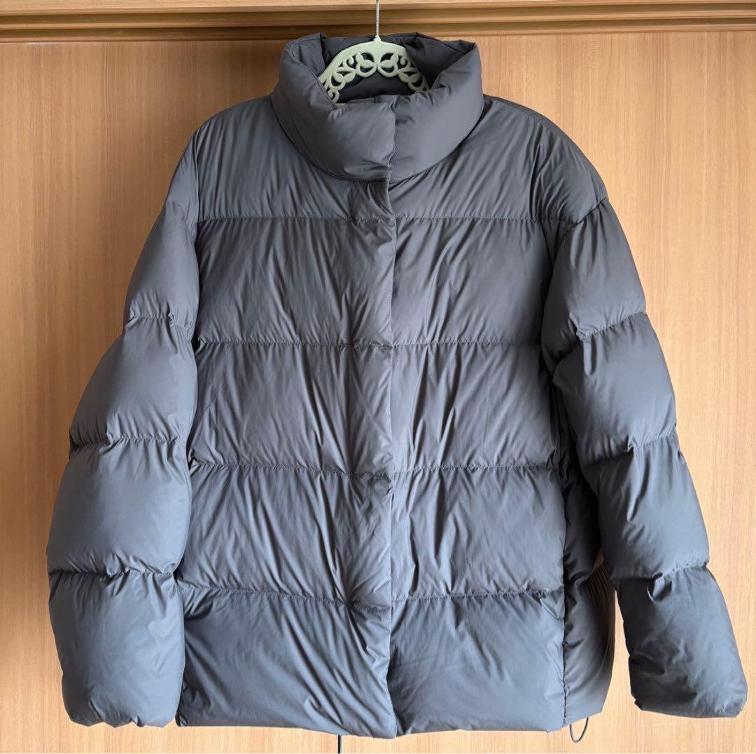 パウダーソフトダウンジャケット グレー ユニクロ XL - メルカリ