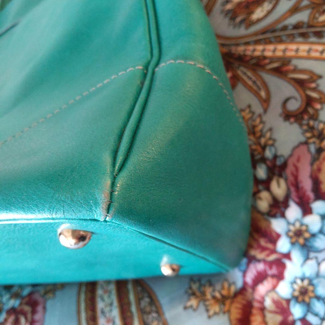 きーちゃん様専用 濱野皮革工藝 エメラルドグリーン トート - メルカリ
